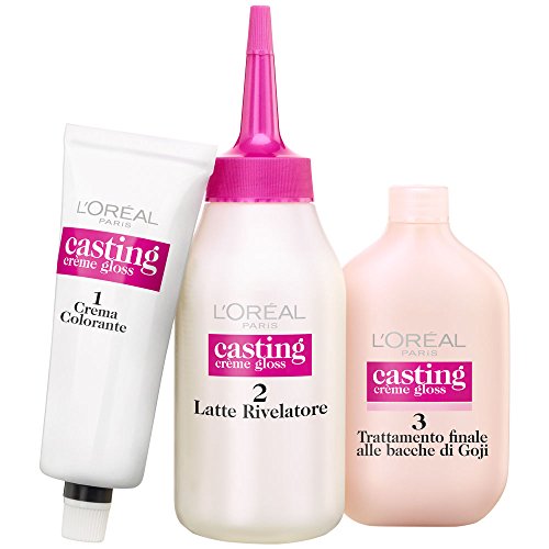 L'Oréal Paris Casting Creme Gloss, tratamiento colorante para el cabello, sin amoniaco para una fragancia agradable. Nero Ciliegia 360