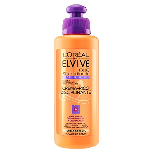 L'Oréal Paris - Elvive Aceite excepcional para perfeccionar rizos, crema de peinado - 200 ml