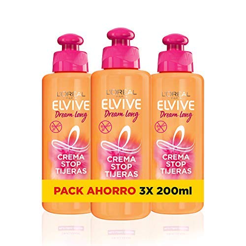 L'Oreal Paris Elvive Dream Long Crema Stop Tijeras, para cabellos dañados - 200 ml