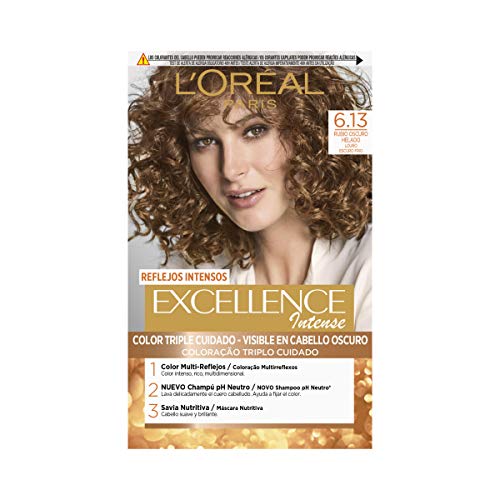 L'Oréal Paris Excellence Intense Coloración, Tono: 6,13 Rubio Helado