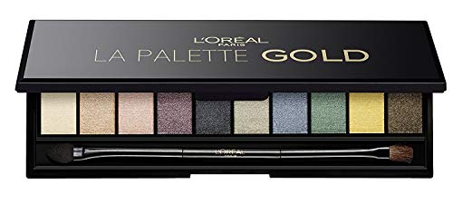 L’Oréal Paris Make-Up Designer CR La Palette GLITZ Nu 01 GLITZ sombra de ojos Brillo - Sombras de ojos (Brillo, 51 mm, 148 mm, 12 mm, 88 g)