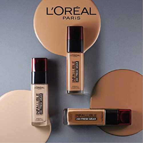 L'Oréal Paris Make-up designer24H Fresh Wear Base de Maquillaje de Larga Duración , Tono 235 Miel/Honey- 30 ml