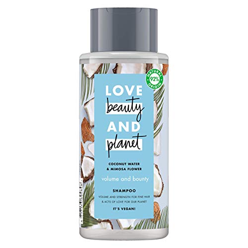 Love Beauty and Planet Champú agua de coco y flor de mimosa Volume and Bounty - 400 ml