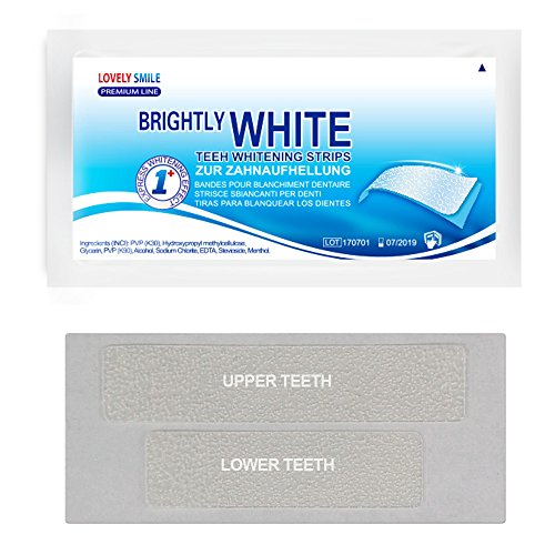 Lovely Smile Bright White-Strips 28 Bandas Blanqueadoras Dientes Blanqueamiento de dientes tiras con avanzada tecnología antideslizante - Teeth Whitening Strips - by RAY OF SMILE®