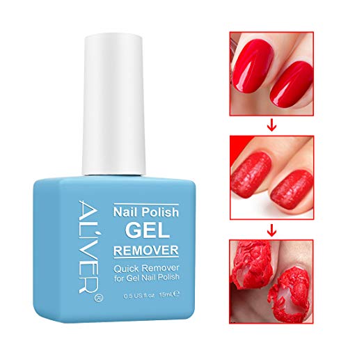 Magic Nail Gel, 2 Piezas de Removedor de Esmalte de Uñas Mágico, Profesional Elimina el Esmalte de Gel Remojo en 3-5 Minutos, Fácil y Rápidamente, NO Dañe Sus Uñas(2x15ml)