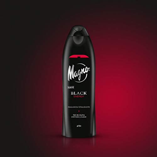 Magno - Gel de ducha Black Energy - 550ml (pack de 6) Total: 3300ml