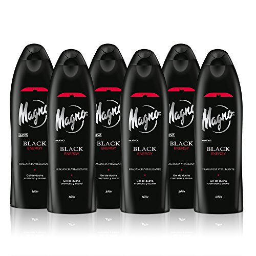 Magno - Gel de ducha Black Energy - 550ml (pack de 6) Total: 3300ml