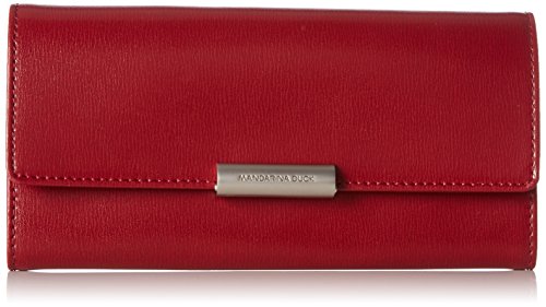 Mandarina Duck Hera 3.0 Portafoglio, Billetera para Mujer, Rojo (Red), 10x21x28.5 cm (B x H x T)