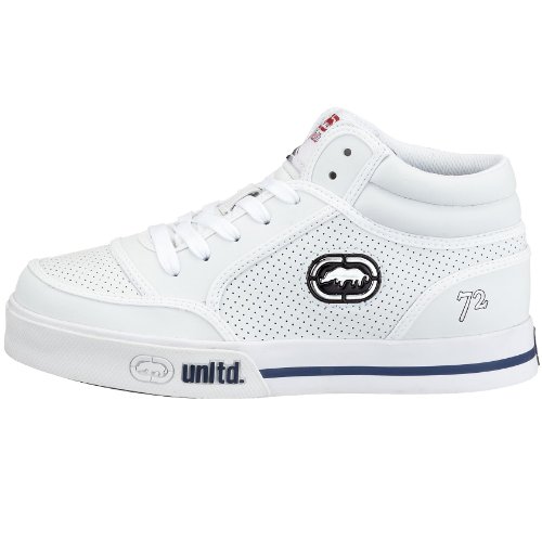 Marc Ecko Footwear - Zapatos de cuero para bebé, color blanco, talla 29