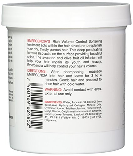 Mascarilla Capilar Emergencia De Aguacate Y Aceite De Oliva 453ML- Control De Volumen Y Tratamiento Suavizante De Acción Profunda Mejorado Para Cabello Muy Seco Y Rebelde