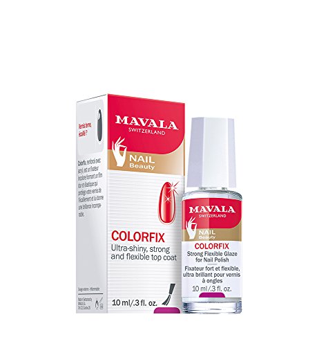 Mavala Colorfix Top Coat Esmalte de Uñas que Prolonga la Duración de la Manicura | Da Brillo - Refuerza - Elastiza, 10 ml