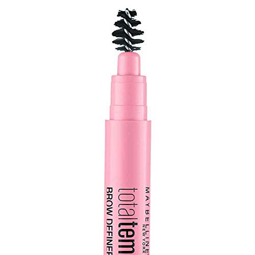 Maybelline Lápiz de Cejas Total Temptation, Tono 120 Marrón Medio