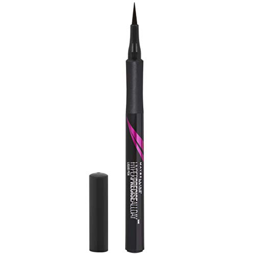 Maybelline New York Hyper Precise All Day Delineador de Ojos Waterproof, Color Negro - 9 g