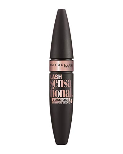 Maybelline New York Lash Sensational Luscious, Máscara de Pestañas Volumen, Tono Negro - 9.5 ml