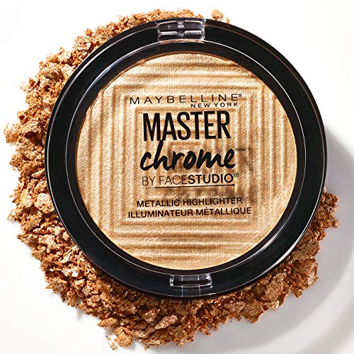 Maybelline New York Master Chrome - Polvos Iluminadores Metalizados, Tono 100 Molten Gold