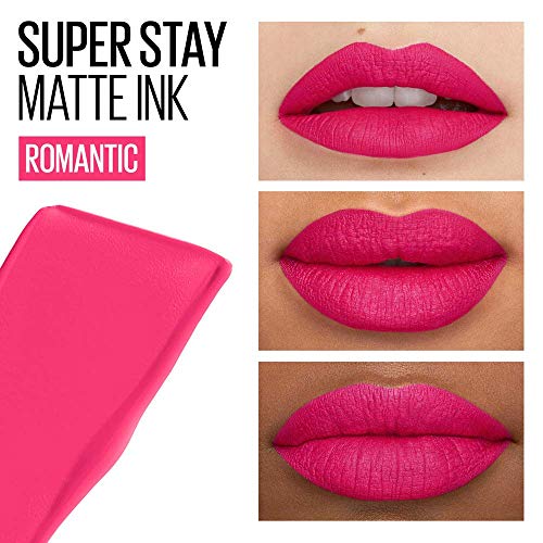 Maybelline New York - Superstay Matte Ink, Pintalabios Mate de Larga Duración, Tono 30 Romantic Color Rosa