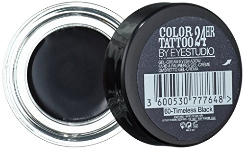 Maybelline New York Tattoo 24H Sombra de Ojos, Tono: nº60 Timeless Black