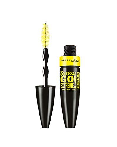 Maybelline New York - The Colossal Go Extreme Volum Express, Máscara de Pestañas, Tono Intense Black