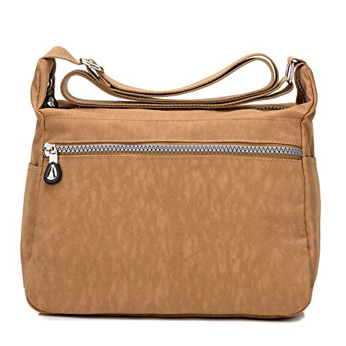 MeCooler Bolso Bandolera Mujer Bolsos Baratos de Moda Bolsos Grandes Impermeable Vintage Bolsas de Viaje para Escolares Messenger Bag Sport Tablet Nylon