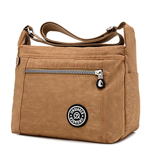 MeCooler Bolso Bandolera Mujer Bolsos Baratos de Moda Bolsos Grandes Impermeable Vintage Bolsas de Viaje para Escolares Messenger Bag Sport Tablet Nylon