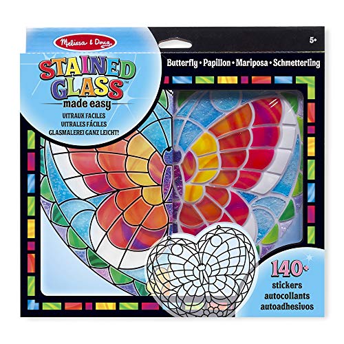 Melissa & Doug- Stained Glass - Butterfly (19295) , color/modelo surtido