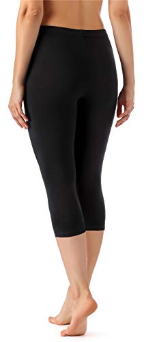 Merry Style Leggins 3/4 Mallas Deportivas Mujer MS10-144 (Negro, XS)