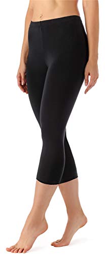 Merry Style Leggins 3/4 Mallas Deportivas Mujer MS10-144 (Negro, XS)