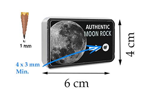 Météorites et Bijoux ¡ Descuelgue la Luna ! Verdadero fragmento de la Luna con Certificado