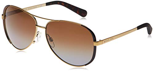 Michael Kors 0MK5004 Gafas, Gold/Dk Chocolate 1014t5, 59 Unisex-Adulto