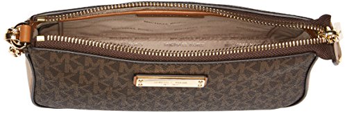 Michael Kors Jet Set, Bolsillo DE Cadena MD para Mujer, Brown, Medium