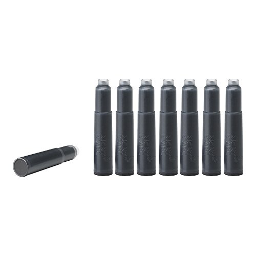 Montblanc 105191 Cartuchos de tinta de alta calidad Mystery Black – Lujosas recargas para pluma, 8 x paquete