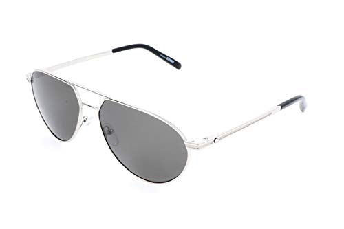 Montblanc Mont Blanc Gafas de sol, Plateado (Silver), 59.0 Unisex Adulto