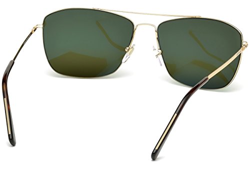 Montblanc Mont Blanc Sonnenbrille Mb594S Gafas de sol, Dorado (Gold), 59.0 para Hombre