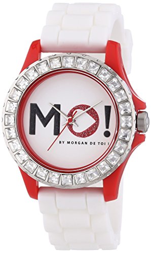 Morgan de Toi M1120WR - Reloj analógico de Cuarzo para Mujer, Correa de plástico Color Blanco