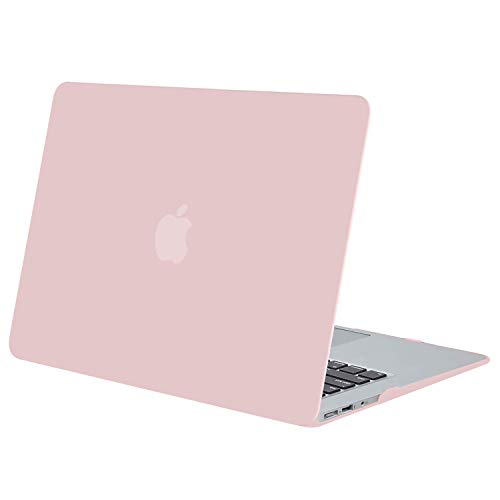 MOSISO Funda Dura Compatible con MacBook Air 13 Pulgadas (A1369 / A1466, Versión 2010-2017), Ultra Delgado Carcasa Rígida Protector de Plástico Cubierta, Cuarzo Rosa