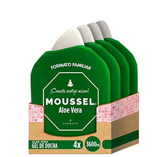 Moussel Gel Ducha Aloe Vera - Pack de 4 x 900 ml - Total: 3600 ml