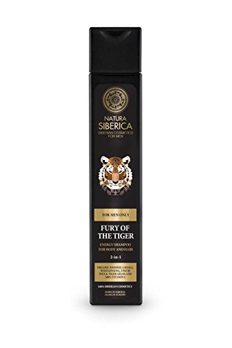 Natura Siberica La Furia del Tigre Champú Energizante para Cuerpo y Cabello 2 en 1-250 ml