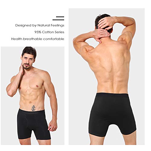 Natural Feelings Calzoncillos Boxer Bóxer Hombre Algodón Calzoncillos Boxer de Moda Comodo Calzoncillos