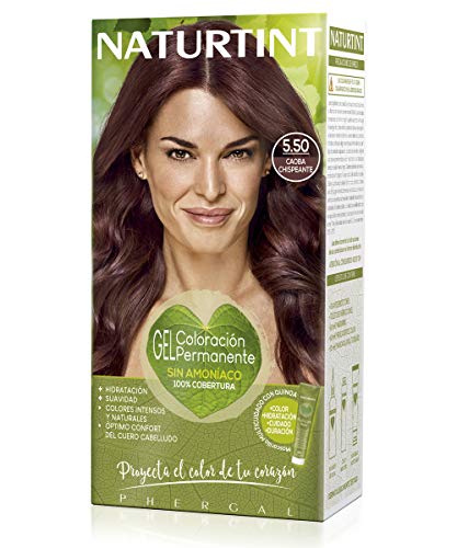 Naturtint Tinte Sin Amoniaco, Ingrediente Vegetal, 5.5 Caoba Chispeante 170ml