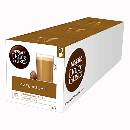 Nescafé Dolce Gusto Magnum Café con Leche - Cápsulas de Café - 3 x 30 - 90 Cápsulas