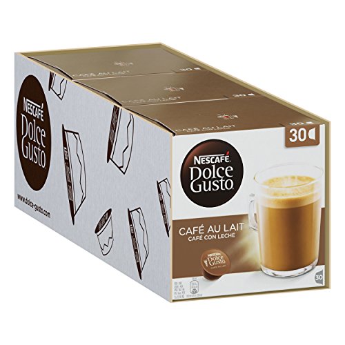 Nescafé Dolce Gusto Magnum Café con Leche - Cápsulas de Café - 3 x 30 - 90 Cápsulas