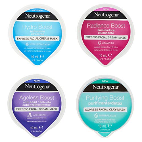 Neutrogena Radiance Boost Mascarilla Iluminadora - 4 Unidades x 10 ml.