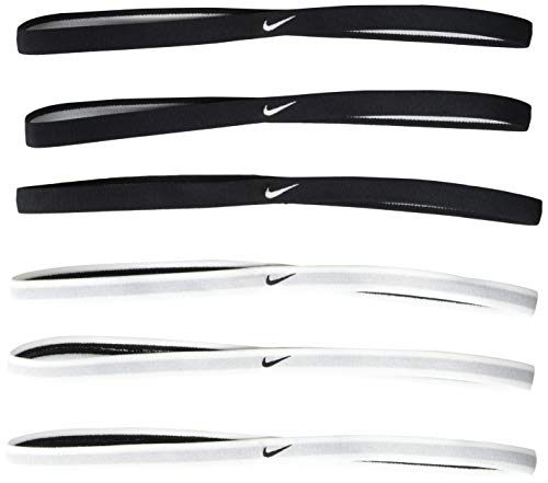 NIKE Swoosh - Diadema para Mujer, Mujer, N.JN.D6.010.OS, Blanco/Negro, Talla única Hombre