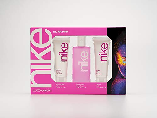 Nike Ultra Pink Woman EdT 100ml/ Gel Baño 75ml/ Body Lotion 75ml