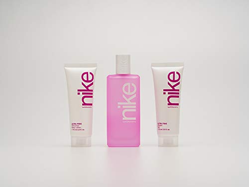 Nike Ultra Pink Woman EdT 100ml/ Gel Baño 75ml/ Body Lotion 75ml