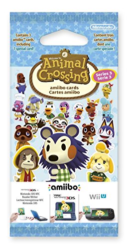 Nintendo Animal Crossing Amiibo Cards Triple Pack - Series 3 - Accesorios para Videojuegos (Multicolor, De plástico)