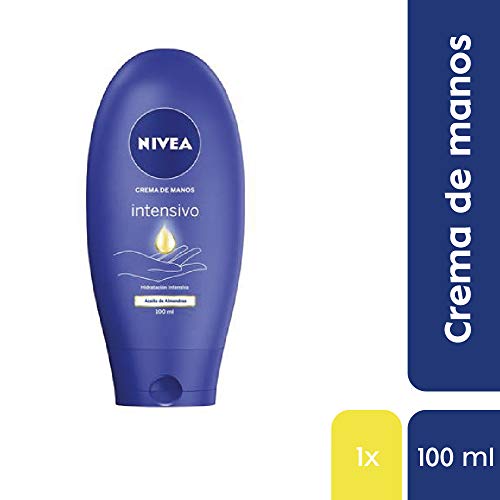 NIVEA Crema de Manos Cuidado Intensivo (1 x 100 ml), crema hidratante para unas manos suaves, crema con aceite de almendras para una hidratación intensiva