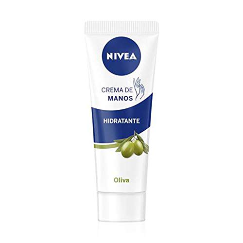 NIVEA Crema de Manos Hidratante Aceite de Oliva (1 x 100 ml), con ingredientes naturales para el cuidado de la piel seca, crema para conseguir una hidratación profunda