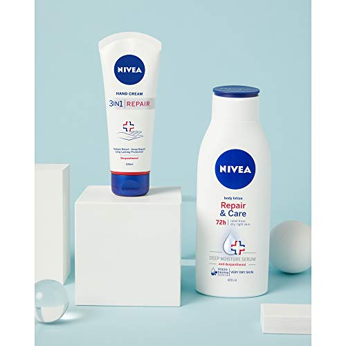 NIVEA Crema de Manos Reparadora (1 x 100 ml), crema calmante para manos agrietadas y muy secas, crema hidratante para conseguir unas manos suaves