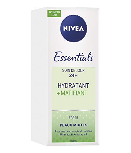 Nivea Cuidado del día 24H Hidratante + Matificante, Piel Mixta, 50ml